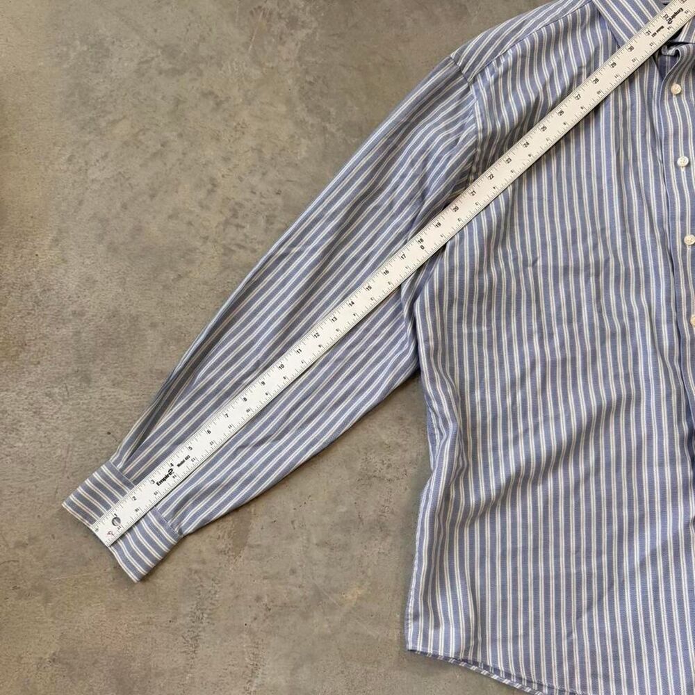 Jos a Bank blue & white striped button-up shirt - Picture 6 of 6